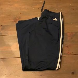 Adidas Track Pants Size Large Navy Blue
